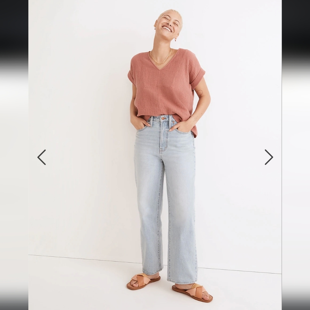 Madewell Curvy Perfect Vintage Wide Leg Jean in Edmunds Wash